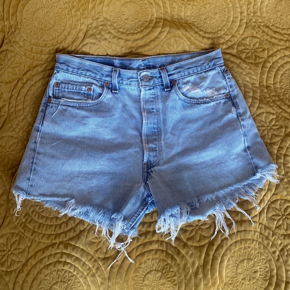 Levi's Denim - 33w USA Vintage Levi's 501 Distressed Cut Off Shorts